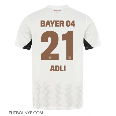 Camiseta Bayer Leverkusen Amine Adli #21 Visitante Equipación 2024-25 manga corta Camiseta Bayer Leverkusen Amine Adli #21 Visitante Equipación 2024-25 manga corta
